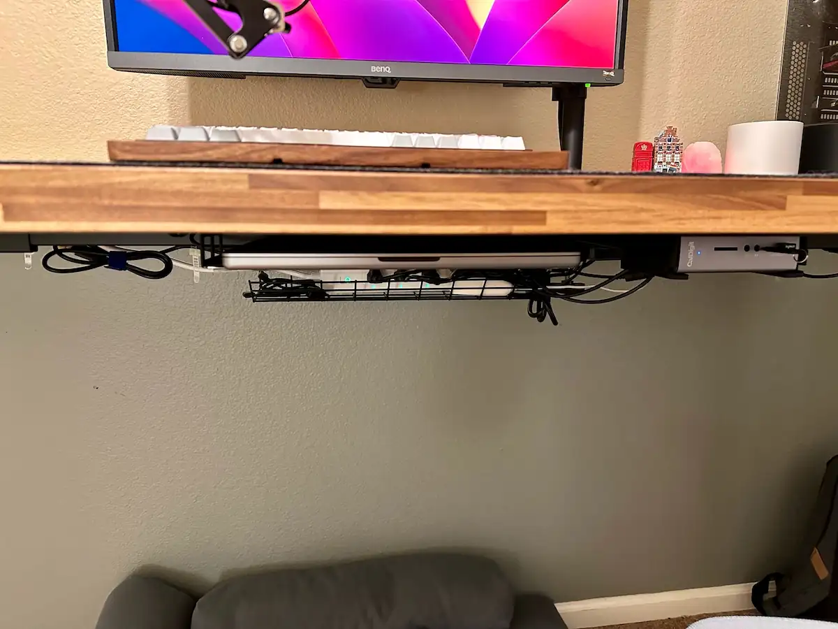 picture that shows my desk's cable management underneath